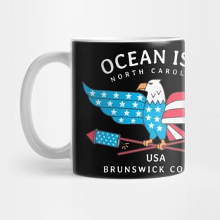 Ocean Isle, NC Summer Patriotic Pride Fourth of July Mug